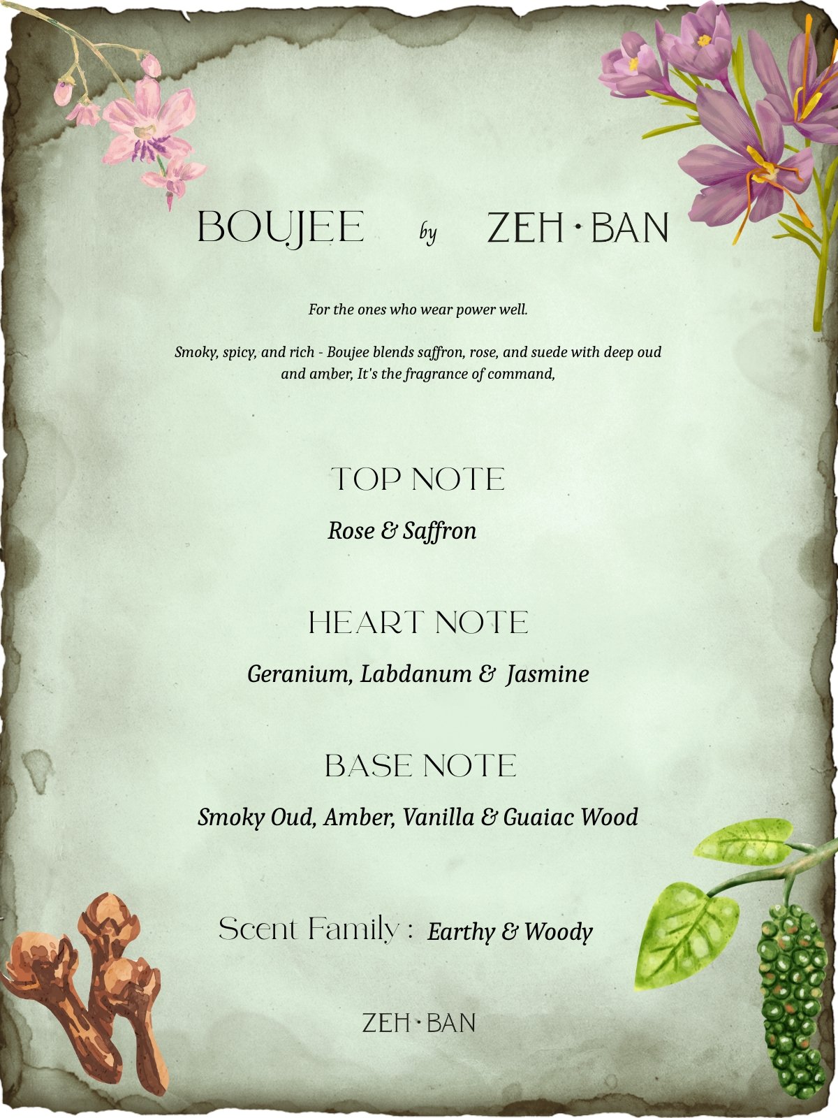 Boujee 50ML • Zehban